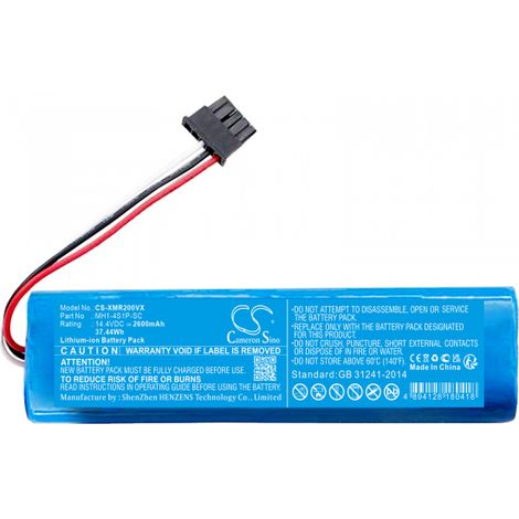 Cameron-Sino Batería recargable 2600mAh azul para aspiradora