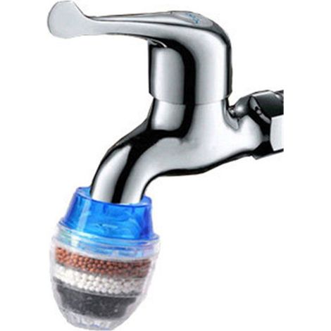 Filtre à eau pour robinet, purificateur d'eau, filtration pour robinet de cuisine, charbon actif, élimine le chlore, le fluorure, les métaux lourds, adoucit l'eau dure. (1/5)