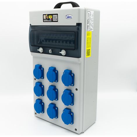 Coffret 9 prises monophasé 40A