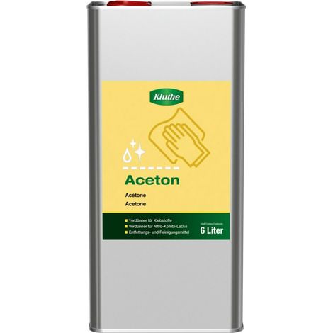 Farbloses Aceton zum Entfetten von Granit, Wilckens 6l Dose (1/3)