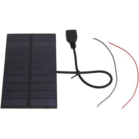 DIY Monocrystalline Silicon Solar Panels 1.5W 5V with USB Interface, Mini Flexible Solar Panel (1/5)
