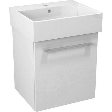 Sapho Naty - Meuble pour lavabo 47x50x40 cm, 1 tiroir, blanc NA050-3030