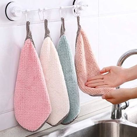 Asciugamani da bagno (10 pezzi), strofinacci da cucina, panni in microfibra per vetri, panni per dettagli, panni per la pulizia dell'auto, panni per la cura del parabrezza dell'auto, panni senza peluc (1/5)