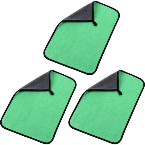 6 pièces Serviette sèche en microfibre, chiffon absorbant pour lavage automobile, non rayant, réutilisable, sans peluches (1/5)
