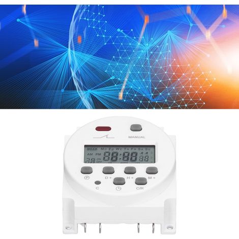 CN101A 16A Digitaler elektronischer Timer, programmierbares LCD-Relais, 220–240 V Wechselstrom (1/5)