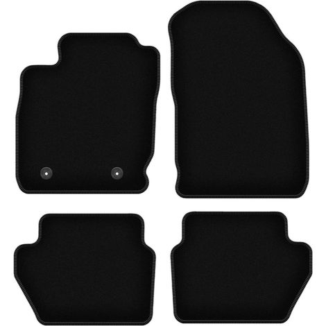 Tapis de sol BASIC en velours noir pour : Ford EcoSport MK2 crossover (2012-2017) (1/5)