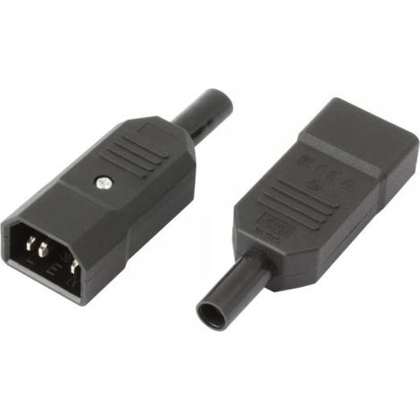 Techly Connettori VDE Maschio (C14) (1/3)