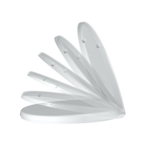 Charnières de siège inox WC FORMAT PRO blanc