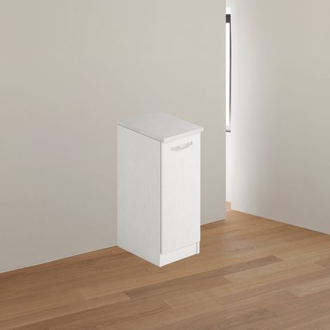 Mobile bagno con anta 36x50x85,5 colore bianco frassinato (1/3)