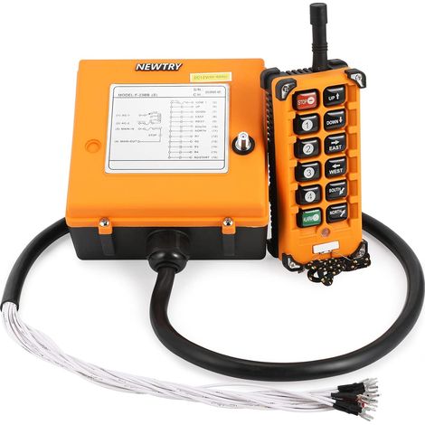 Grue sans Fil 12 V avec télécommande pour Grue Industrielle, émetteur et récepteur (récepteur DC 12 V) (1/5)