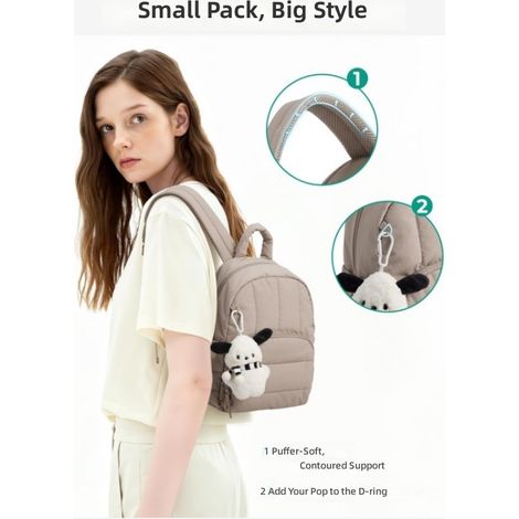 Mini sac à dos matelassé, imperméable léger pour tablette l'école (1/5)