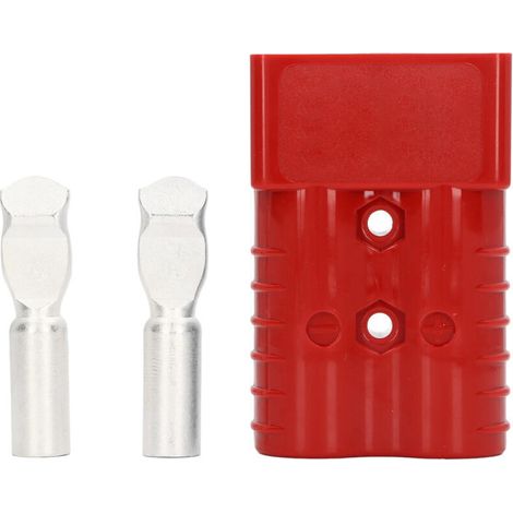 350A 600V Steckdose, Schnellanschluss-Set für Batterien für Auto, Wohnwagen, Solaranlage, Boot, Gabelstapler 350 A 600 SH350 Hochstrom-Bipolar (Rot)