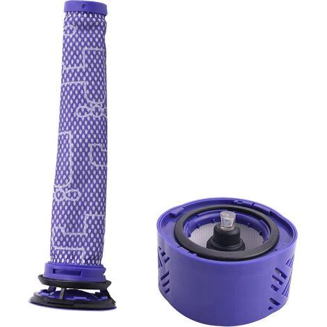 Kit comprenant 1 préfiltre et 1 filtre HEPA pour aspirateur balai sans fil V6 (1/5)