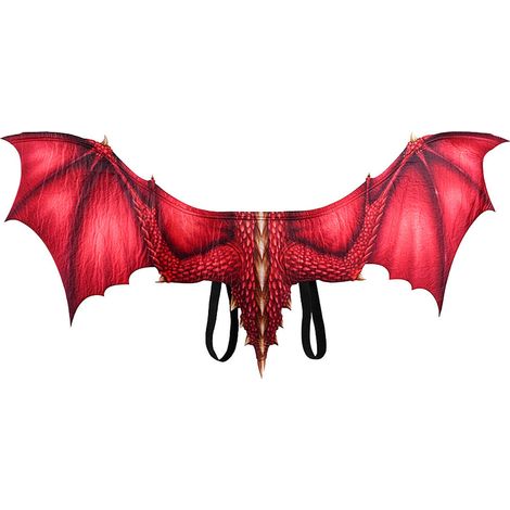 1 Paire Ailes de dragon, non tissées, motif 3D, accessoire costume, pour adultes (1/5)