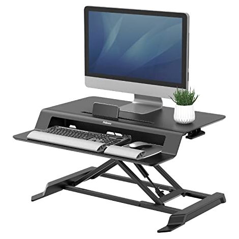 Fellowes Lotus LT stazione di lavoro sit-stand nera (1/4)