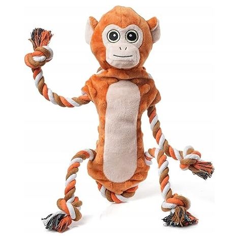 Giocattolo per cani in peluche con fischietto - Giocattolo da masticare Sedioso a forma di scimmia (1/2)