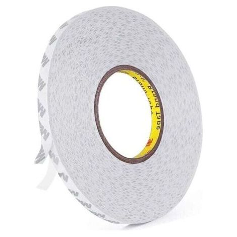 3M 9080 Doppelseitiges Klebeband, transparent, stark klebend, 50 m Länge, 10 mm Breite, 0,15 mm Dicke für manuelle Arbeiten