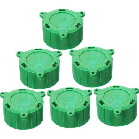 6 pièces Pin Socket Plug Cap Set Protection pour Prise de Remorque Camping Accessoires Bouchon Anti-poussière Simple Installation Sécurisée (1/5)