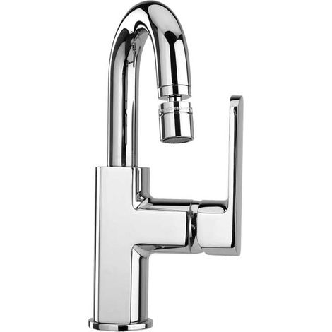 MISCELATORE BIDET CON BOCCA ORIENTABILE 'STILE' Cromo + Piletta 1""1/4
