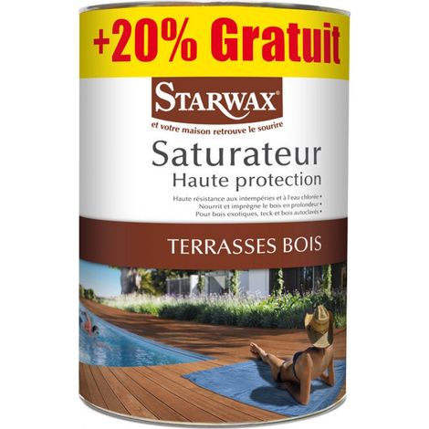Hochschutz-Absperrer für Terrassenholz 6 Liter Max F - Starwax