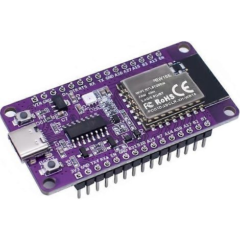 RTL8720DN Dualband-WLAN-Bluetooth-BLE-Modul NICEMCU BW16 Entwicklungsboard mit integrierter Antenne, verlötet