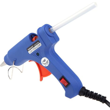 Pistolet À Colle Chaude - 100 W - Pour Bricolage Et DIY - Filaire - Support Métallique Amovible - 1 Pièce (1/2)