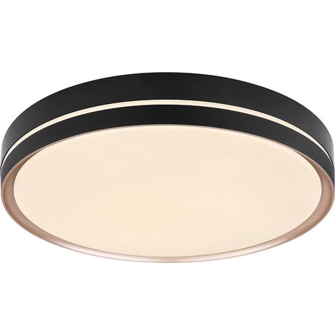 Globo - plafón - Manni - negro - metal - Ø 49cm - LED - 41759-40