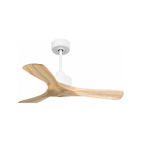 Modulo Slim de Klassfan - Ventilateur de plafond et destratificateur moteur DC blanc et bois clair 10 à 20 m²