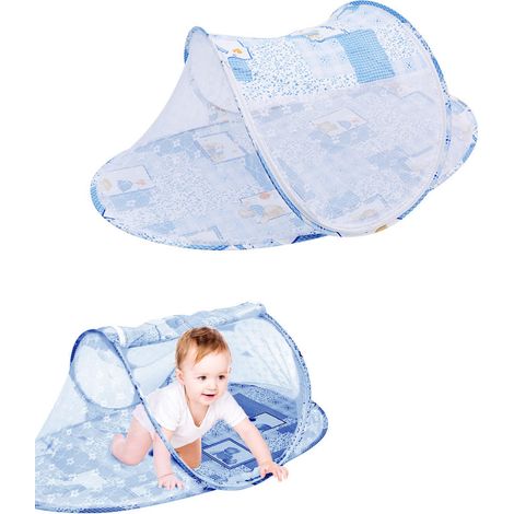 Moustiquaire pour BéBé Pliante Portable Lit De CrèChe Pliable Tente Voyage Autoportante Fermeture à GlissièRe (1/5)