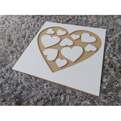 TraffiHeart - Un grande cuore in MDF per la parete (1/3)