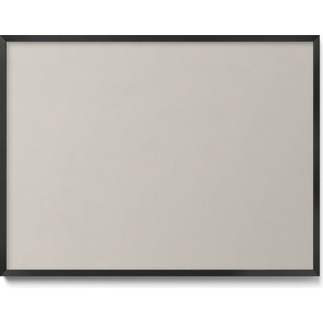 Tableau Magnétique en Métal pour Aimants - Motif Couleur crème - Minimaliste - Cadre Noir - 80x60 cm - Tableau Métallique Aimanté (1/5)