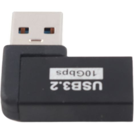 Adaptateur USB 3.2 femelle vers mâle professionnel haute vitesse, coudé à 90°, rallonge USB 3.2 pour ordinateur portable (1/4)
