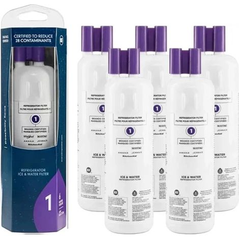 Filtre à eau de remplacement pour réfrigérateur LVxin, compatible avec EDR1RXD1, W10295370A 5 pièce (1/4)