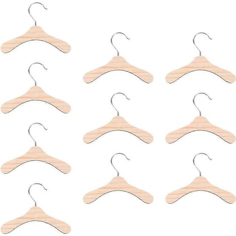 Lot de 10 cintres pour animaux, support de séchage et d'exposition, cintres pour costumes et manteaux de chiens et de poupées, pour nouveau-nés et tout-petits.-14cm