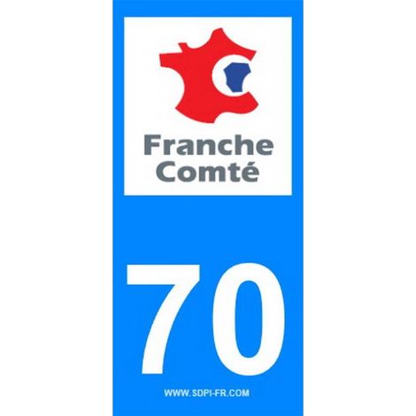 ADHESIFS REGION DEPARTEMENT 70 BOURGOGNE FRANCHE COMTE X2