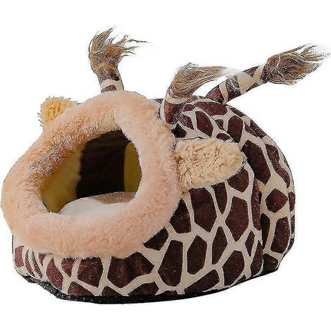 Petit lit chaud en polaire pour animaux de compagnie, nid en coton pour hamster, mini-maison (1/2)