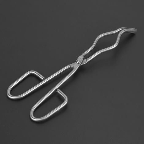 Pince à creuset en acier inoxydable avec porte-bécher et rivet de qualité aéronautique (200 mm / 7,87 po) (1/5)