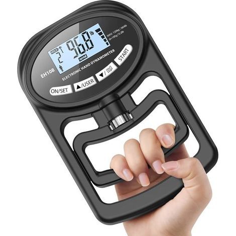 Elektronischer Griffkraftmesser, Handtrainer, digitales Trainingsmessgerät, 120 kg (1/5)