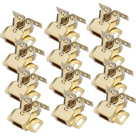 Lot de 20 loquets porte placard pour camping, car, couleur or (1/5)