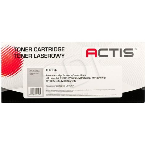 Tóner ACTIS TH-36A: repuesto para HP 36A y Canon CRG-713 (2000 páginas)