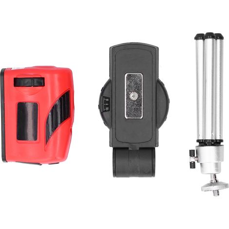 4-in-1 Multifunktions-Wasserwaage mit rotem Laserprojektor und Stativ, Mess- und Nivellierwerkzeug, 3-V-Netzteil