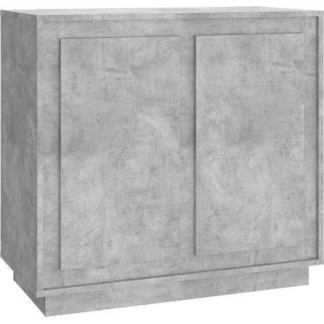 Sideboard/Anrichte/Buffet Betongrau 80x34x75 cm Holzwerkstoff LXWW830726 (1/5)