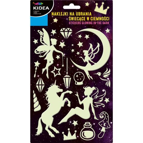 Pegatinas luminosas para ropa El mundo m谩gico de Kidea