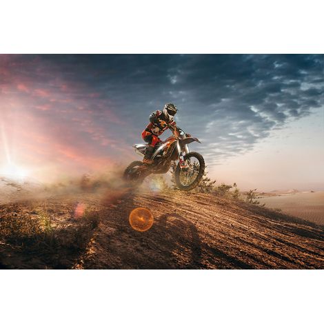 Papier peint panoramique Motocross - 130 cm x 87 cm (1/2)