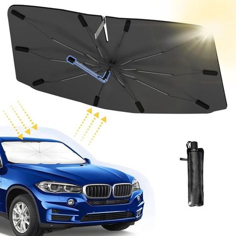 Sombrilla plegable de protección solar de 360 grados resistente a los arañazos para coches, SUV y camiones. Protección UV. (1/5)