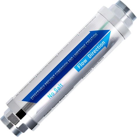 Water Descaler, In-Line Water Softener System to Prevent Limescale Build-up Whole Home, Softener, Water Filter, Cleaner, Home Limescale Reduction System (1/5)