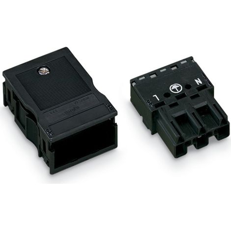 WAGO 770-113 Netz-Steckverbinder WINSTA MIDI Stecker, gerade Gesamtpolzahl: 3 25 A Schwarz 25 St. (1/4)
