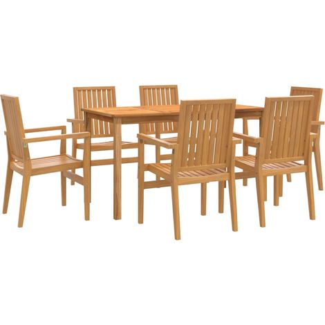 Maison Exclusive - Set da Pranzo da Giardino 7 pz in Legno Massello di Teak