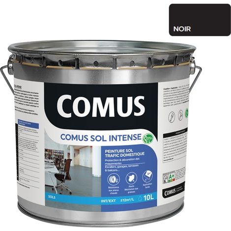COMUS SOL INTENSE NOIR 10L Peinture sols intérieurs et extérieurs. trafic intense/professionnel (1/3)
