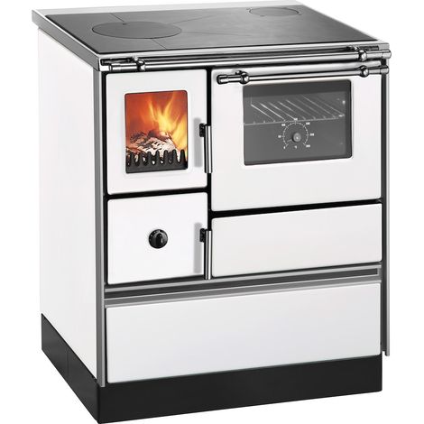 Holzherd K76F-70 Westminster 70cm,Rechts,Weiß,7,6kW